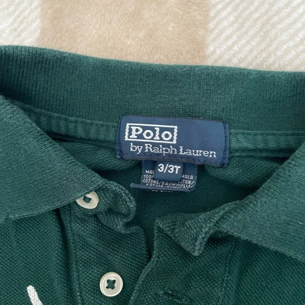 3T Ralph Lauren Dark Green Polo with White Design